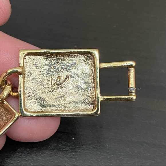 Vintage LIZ CLAIBORNE Enameled Link Bracelet - Picture 12 of 12